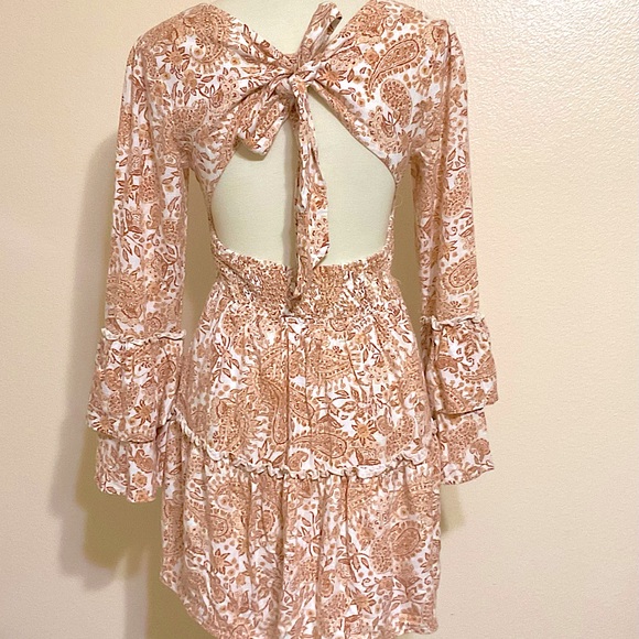 Revolve MinkPink SUNRISE FLORAL Babydoll DRESS S - Picture 11 of 13